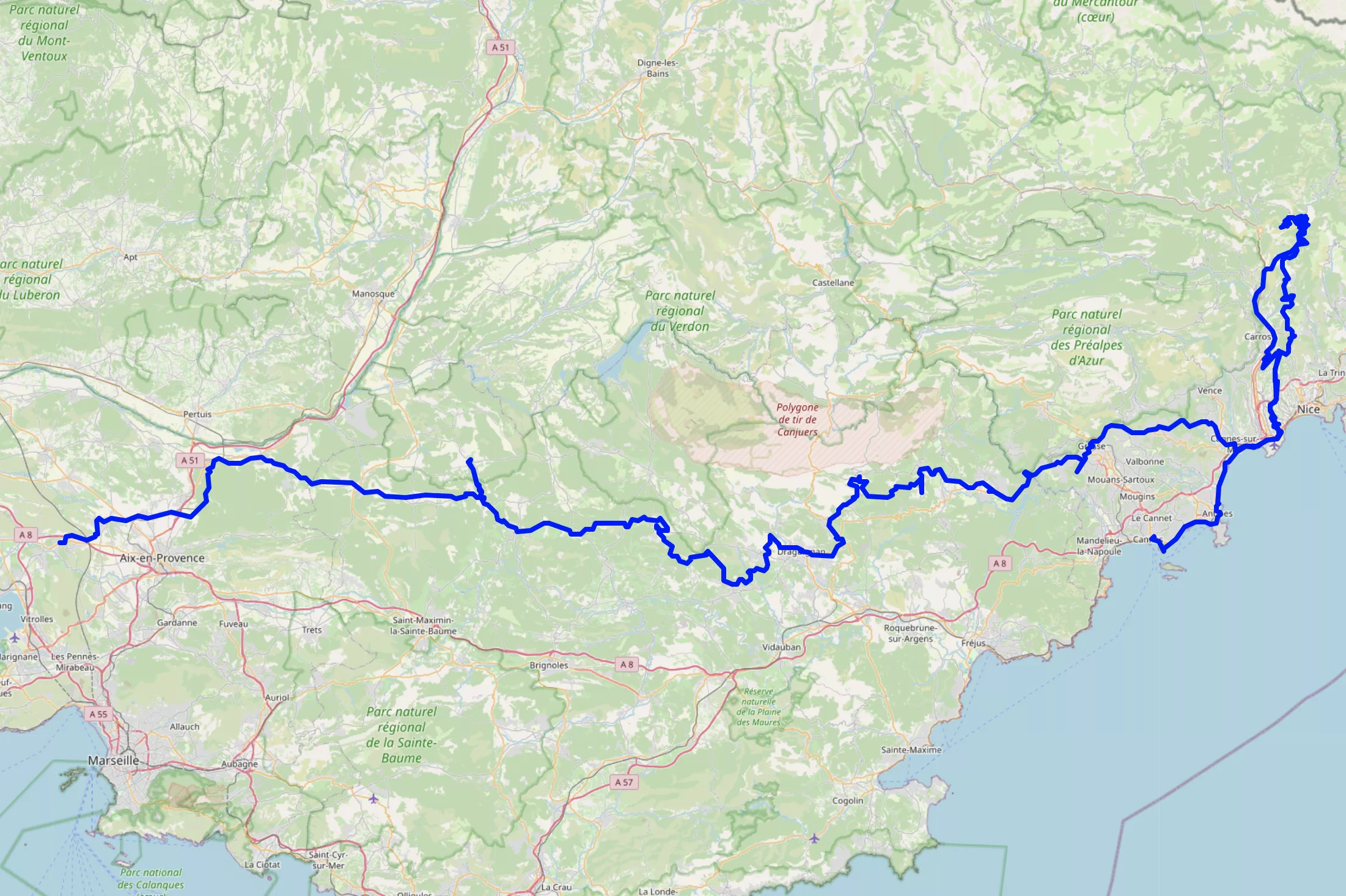 Nice Ventabren à vélo