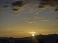 La Plagne, Coucher de soleil