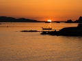 Plage d'argent / levé de soleil