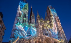 Rouen cathédrale de lumière