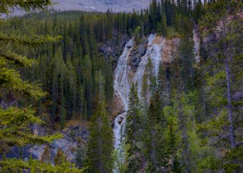 Les chutes de Grassi Lakes,